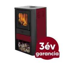  Falcon MONZA Comodo Central W27 vízteres fatüzelésű kályha  (27 kW - bordó)