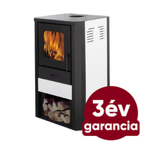 FALCON COMODO Central W27 vízteres fatüzelésű kályha (27 kW - fehér)