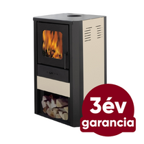 FALCON COMODO Central W27 vízteres fatüzelésű kályha (27 kW - krém)