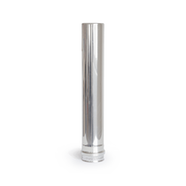 80 x 500 mm rozsdamentes pellet kályha füstcső - fémszínű