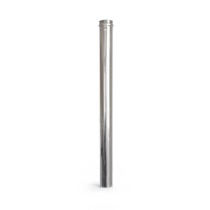 80 x 1000 mm rozsdamentes pellet kályha füstcső - fémszínű