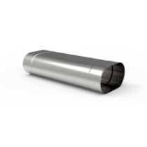 Ovális 500 mm-es hosszúságú kémény béléscső (110X185)