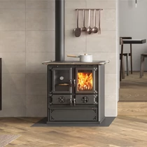 La Nordica ROSETTA SINISTRA 5.0 STEEL fatüzelésű tűzhely (7,9 kW)