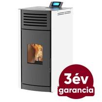 RUBYNOR ONYX HYDRO 30 vízteres agri pellet tüzelésű kályha (30,5 kW - fehér)
