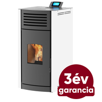 RUBYNOR ONYX HYDRO 18 vízteres agri pellet tüzelésű kályha (18,2 kW - fehér)