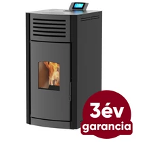 RUBYNOR ONYX HYDRO 12 vízteres agri pellet tüzelésű kályha (12,2 kW - szürke)