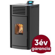 RUBYNOR ONYX HYDRO 12 vízteres agri pellet tüzelésű kályha (12,2 kW - szürke)