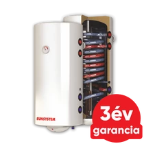 Sunsystem BB V/S2 L 150 fali álló indirekt HMV tartály 2 párhuzamos hőcserélővel (balos / 150 liter / 3 kW)