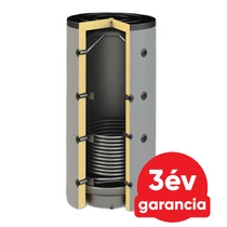 Sunsystem PBM R1 1000 fűtési puffer tartály 1 db hőcserélővel - szigeteléssel, 90°-os csonkozással (864 liter)