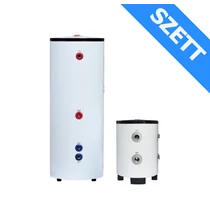 FALCON HPB 100 INOX hűtési-fűtési puffer tartály és HPHV S 200 INOX indirekt HMV tartály megnövelt hőcserélővel
