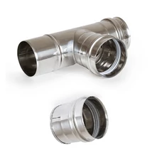 PELLET KÁLYHA FÜSTCSÖVEK (INOX)