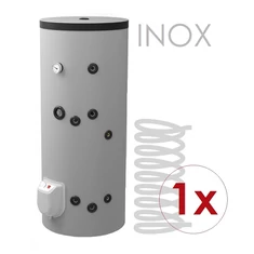 ÁLLÓ INOX HMV TARTÁLY 1 HŐCSERÉLŐVEL (120 - 850 liter)
