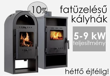 Fatüzelésű kályhák 10% kedvezménnyel!