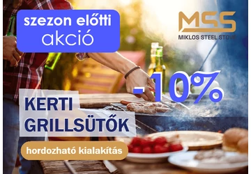 SZEZON ELŐTTI GRILLSÜTŐ AKCIÓ!