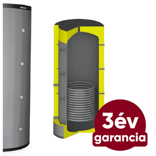 Centrometal CAS-S 803 fűtési puffer tartály hőszigeteléssel és INOX hőcserélővel (727 liter)