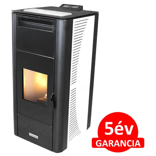 Centrometal CentroPelet ZV20 meleg levegős és vízteres pellet kandalló, kályha (fehér)