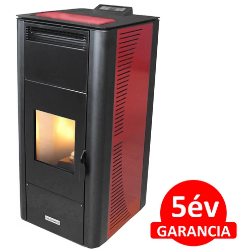 Centrometal CentroPelet ZV20 meleg levegős és vízteres pellet kandalló, kályha (bordó)