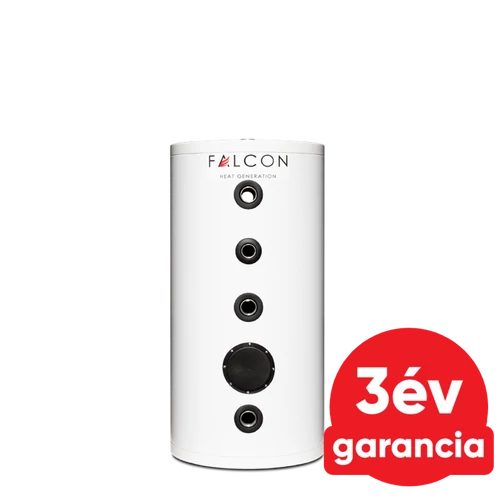 FALCON HPBe 150 INOX hűtési és fűtési puffer tartály  hőszivattyúhoz (150 liter / 3 kW)