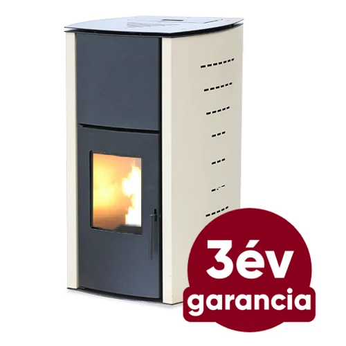 FALCON COMODO CENTRAL P12 vízteres pellet kályha (13 kW - krém)