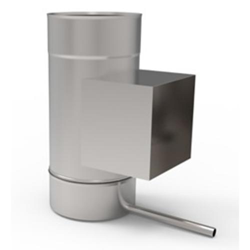 Ø140 mm, Kerek kezdőidom kondenzvíz elvezetővel, tisztító idommal (kerek)