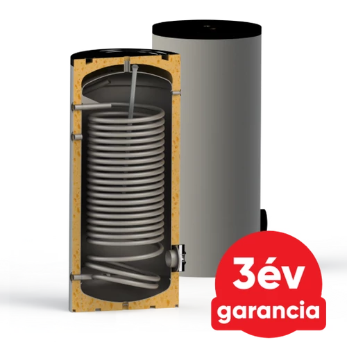 Sunsystem SWP N 2L 150 indirekt HMV tartály 1 db extra méretű hőcserélővel hőszivattyúhoz (141 liter)