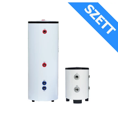 FALCON HPB 50 INOX hűtési-fűtési puffer tartály és HPHV S 300 INOX indirekt HMV tartály megnövelt hőcserélővel