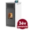 RUBYNOR ONYX HYDRO 24 vízteres agri pellet tüzelésű kályha (24,2 kW - fehér)