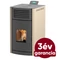 RUBYNOR ONYX HYDRO 30 vízteres agri pellet tüzelésű kályha (30,5 kW - krém)