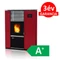 SENKO P-10 SLIM WATER+AIR MODERN vízteres pellet kályha (bordó színű 12 kW)