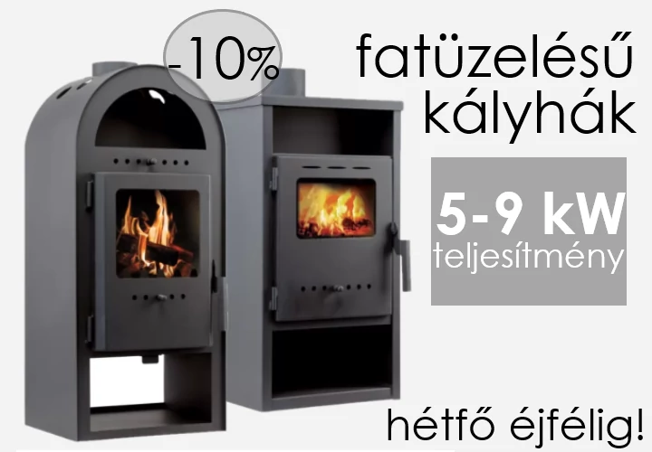 Fatüzelésű kályhák 10% kedvezménnyel!