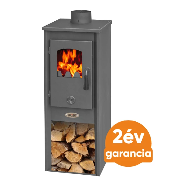 Blist Ekonomik Lux LM N acél lemez fatüzelésű kályha (5-7 kW sötét szürke)