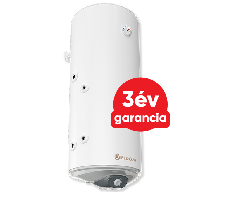 ELDOM Green Line SR120 - fali indirekt használati meleg víz tartály 1 hőcserélővel (jobbos / 120 liter / 3 kW / 462 mm Ø)