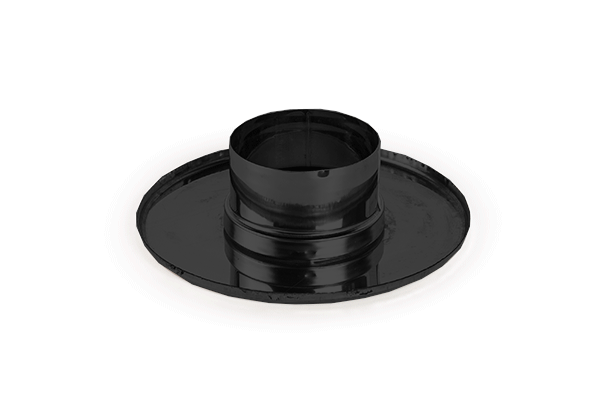 Takaró rozetta tömítőgyűrűvel - fekete (80 mm)