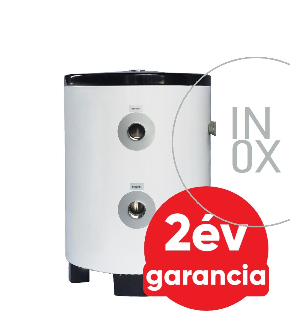 FALCON HPB 50 INOX hűtési és fűtési puffer tartály szigeteléssel hőszivattyúhoz (50 liter)