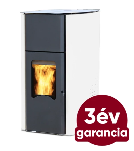 FALCON COMODO CENTRAL P25 vízteres pellet kályha (25 kW - Fehér)