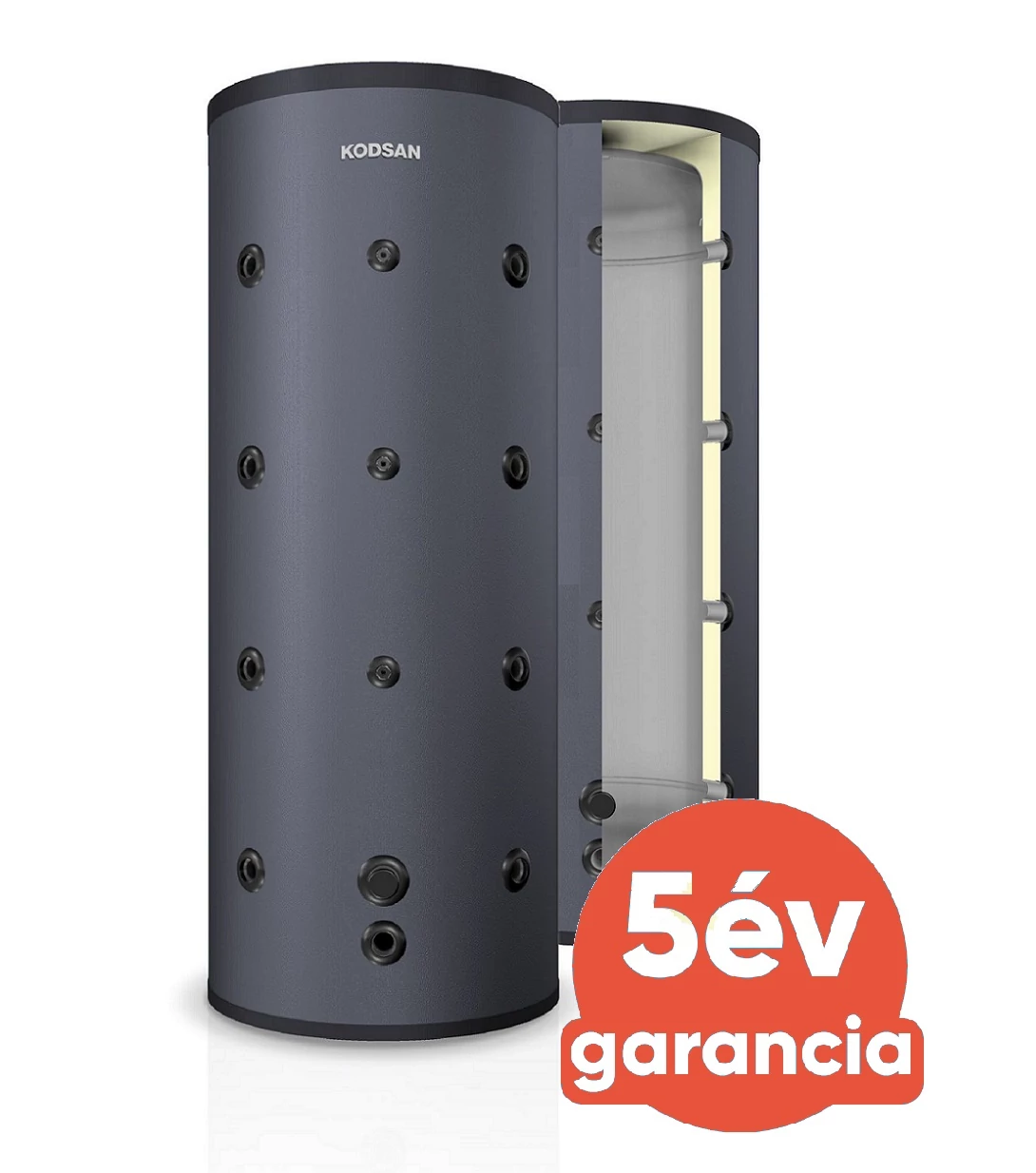 KODSAN KBT-B 1500 hűtési és fűtési puffer tartály szigeteléssel (1500 liter)