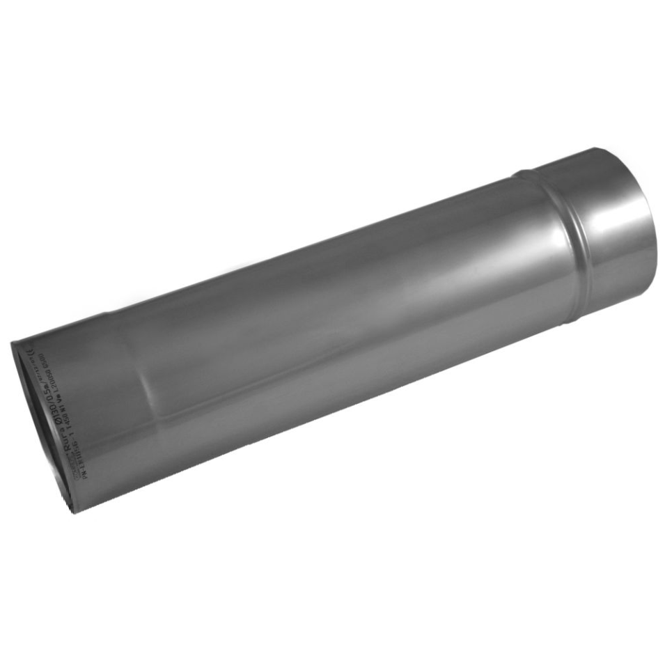 Ø130 mm, 500 mm-es kémény béléscső 0,8 mm-es saválló anyagból (kerek)