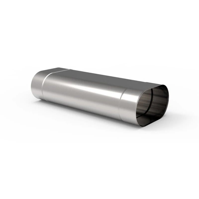 Ovális 500 mm-es kémény béléscső 0,8 mm-es saválló anyagból (120X210)