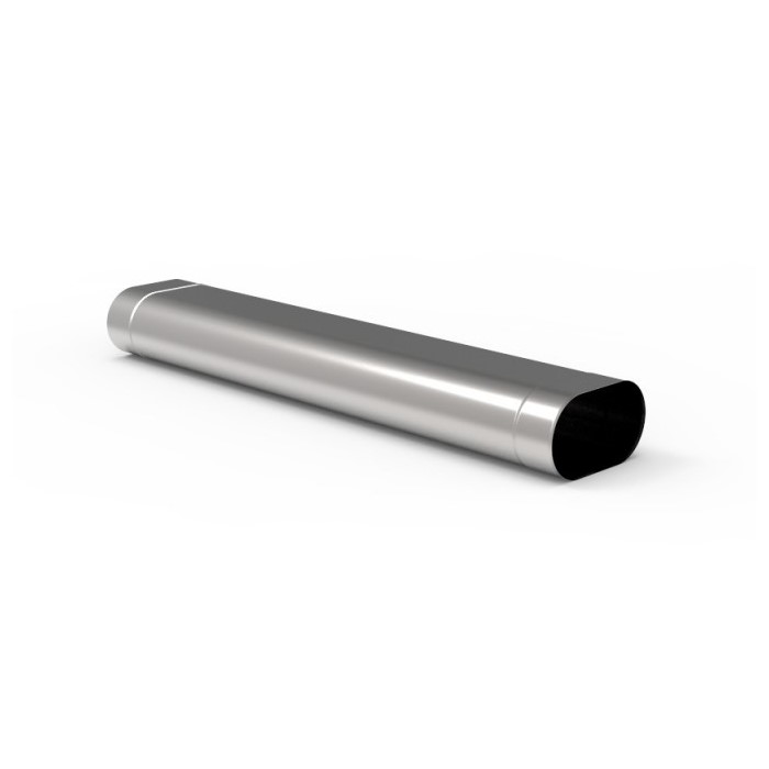 Ovális 1000 mm-es kémény béléscső 0,8 mm-es saválló anyagból (110X210)