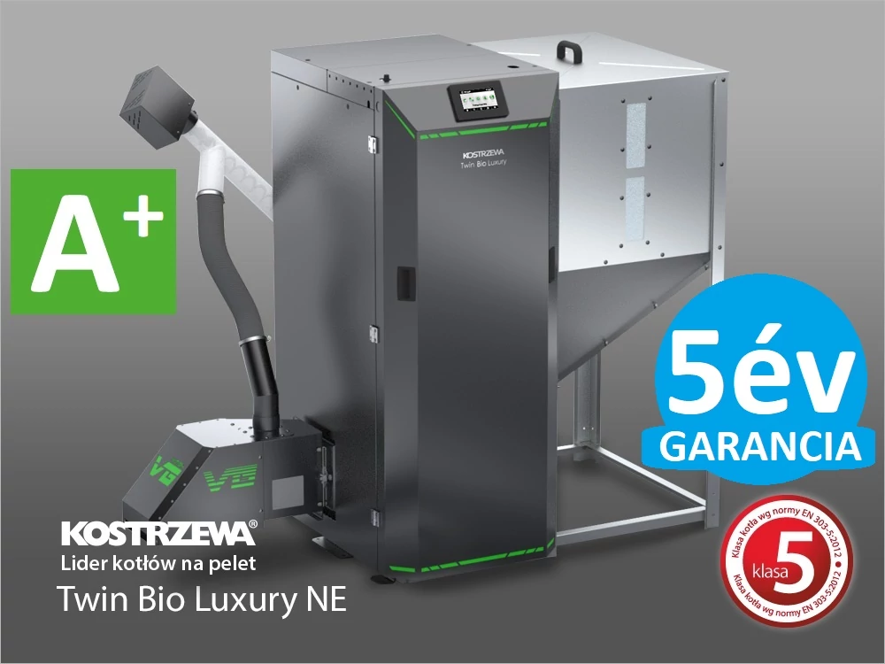 KOSTRZEWA TWIN BIO LUXURY 12 kW pellet kazán