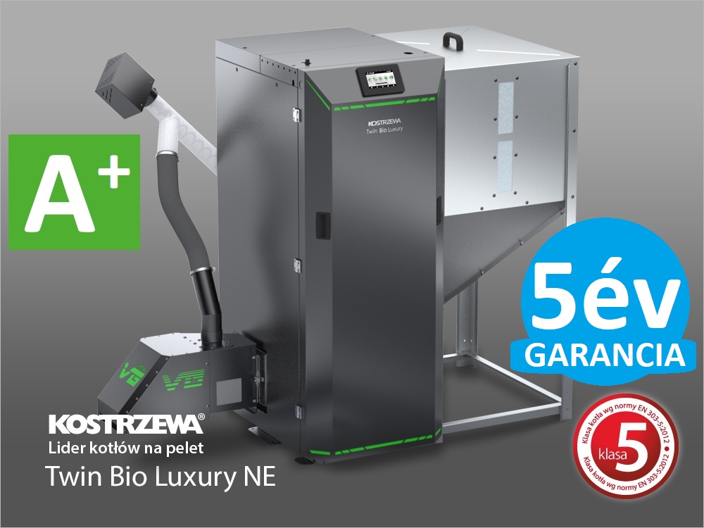 KOSTRZEWA TWIN BIO LUXURY 32 kW pellet kazán