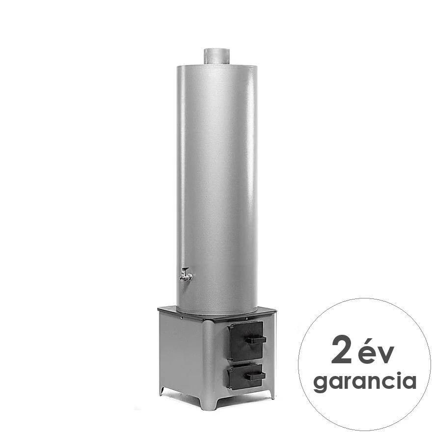 MSS FM 70 fatüzelésű acél vízmelegítő - 70 literes tartállyal / 4,5 kW-os tűztérrel