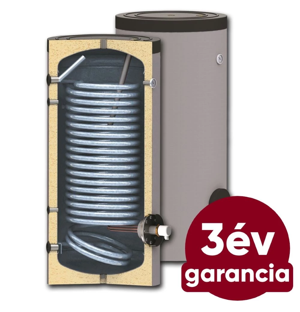 Értékcsökkent SUNSYSTEM SWP N 200 indirekt használati meleg víz tartály hőszivattyúhoz (168 liter) - 1 hőcserélővel