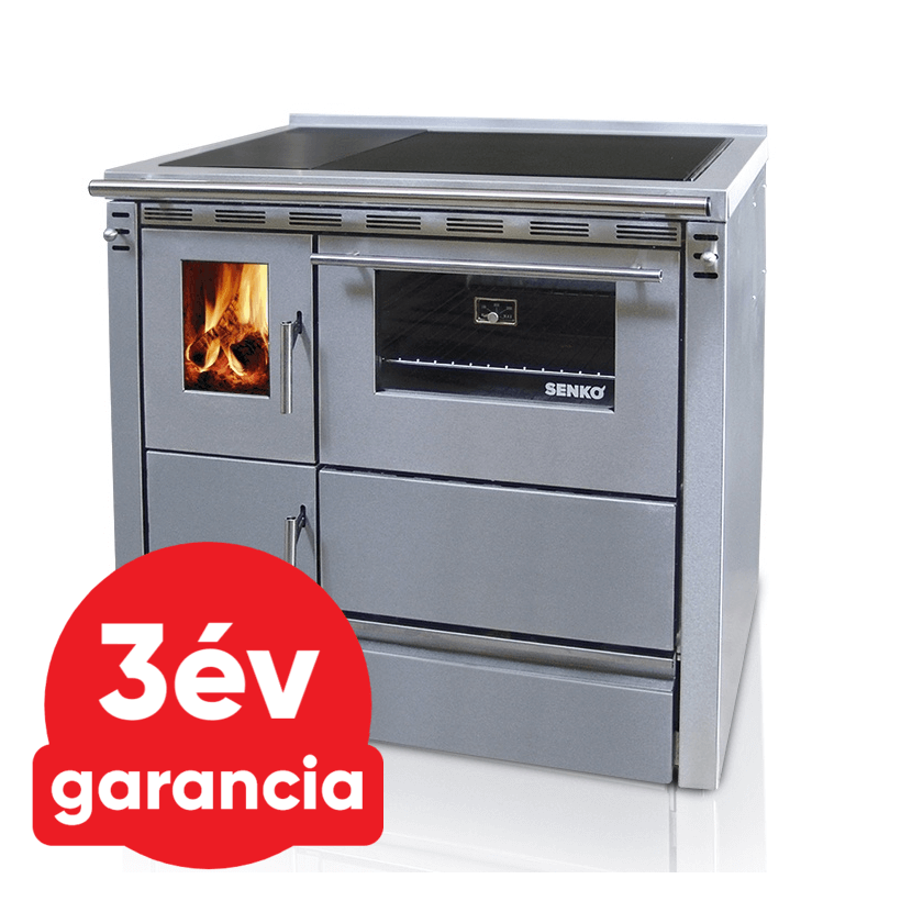 SENKO SG-90 (7,5 kW) vegyestüzelésű sparherd kazán beépített sütővel