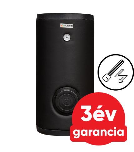 APAMET S2 BOT 150 álló indirekt HMV tartály (2 hőcserélő / 3 kW-os fűtőbetéttel)