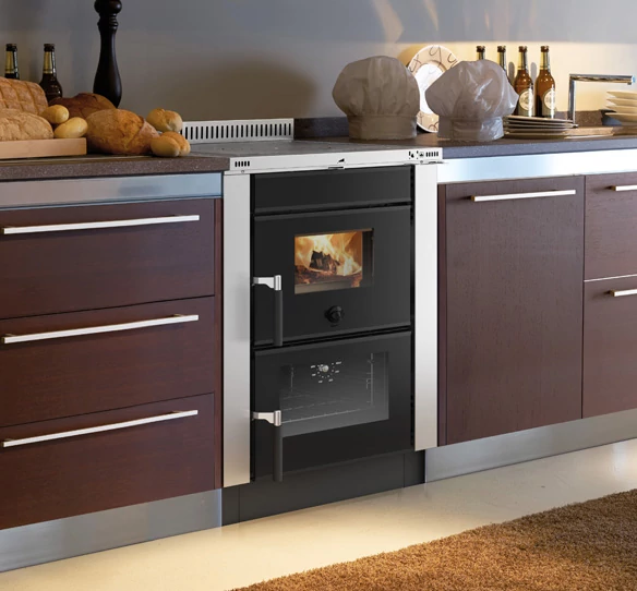 La Nordica VICENZA EVO INOX beépíthető fatüzelésű tűzhely (6,0 kW)