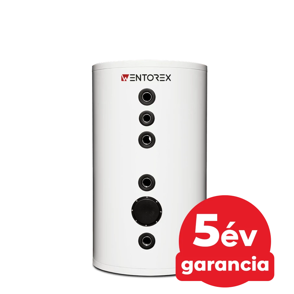 WENTOREX Red HP-IBe 300 INOX hűtési és fűtési puffer tartály hőszivattyúhoz (300 liter / 3 kW)