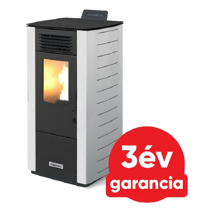 Centrometal CentroPelet Z12 légfűtéses pellet kandalló (9 kW - fehér)